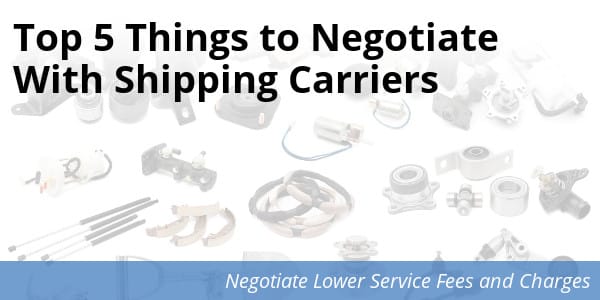 Negotiate shipping services