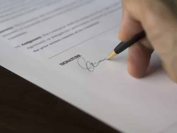 Contract Deal Business Document Signature